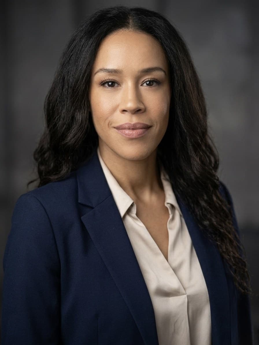 Rena Dite, publicly known as ArtsyMeta (@ArtsyMeta), in a navy blazer and cream blouse